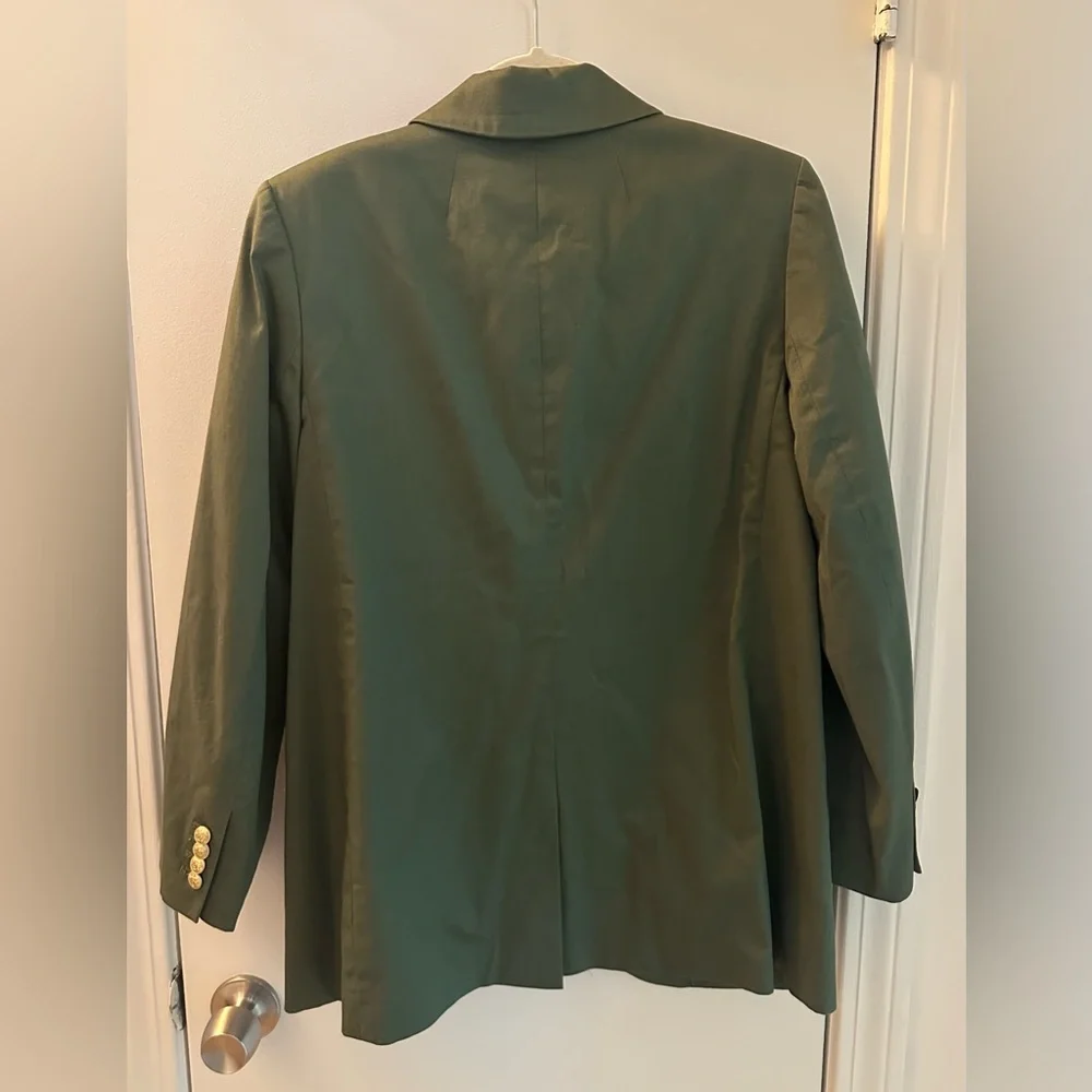 J. CREW Women’s Dark Olive Single-Button Blazer - Picture 2 of 5